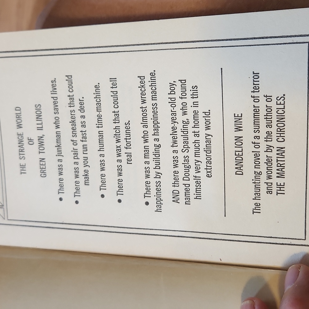 Dandelion Wine by Ray Bradbury Paperback - Picture 5 of 9